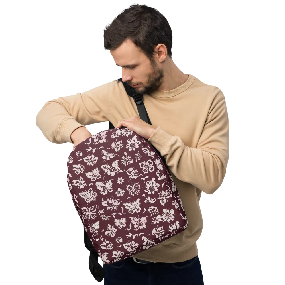 Claret Garden on Minimalist Backpack — Front