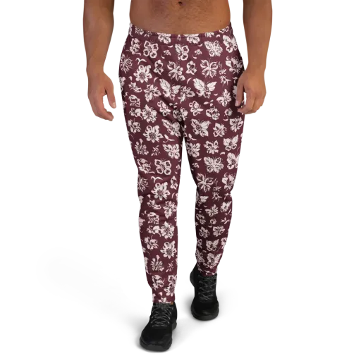 Claret Garden on a Men's Joggers