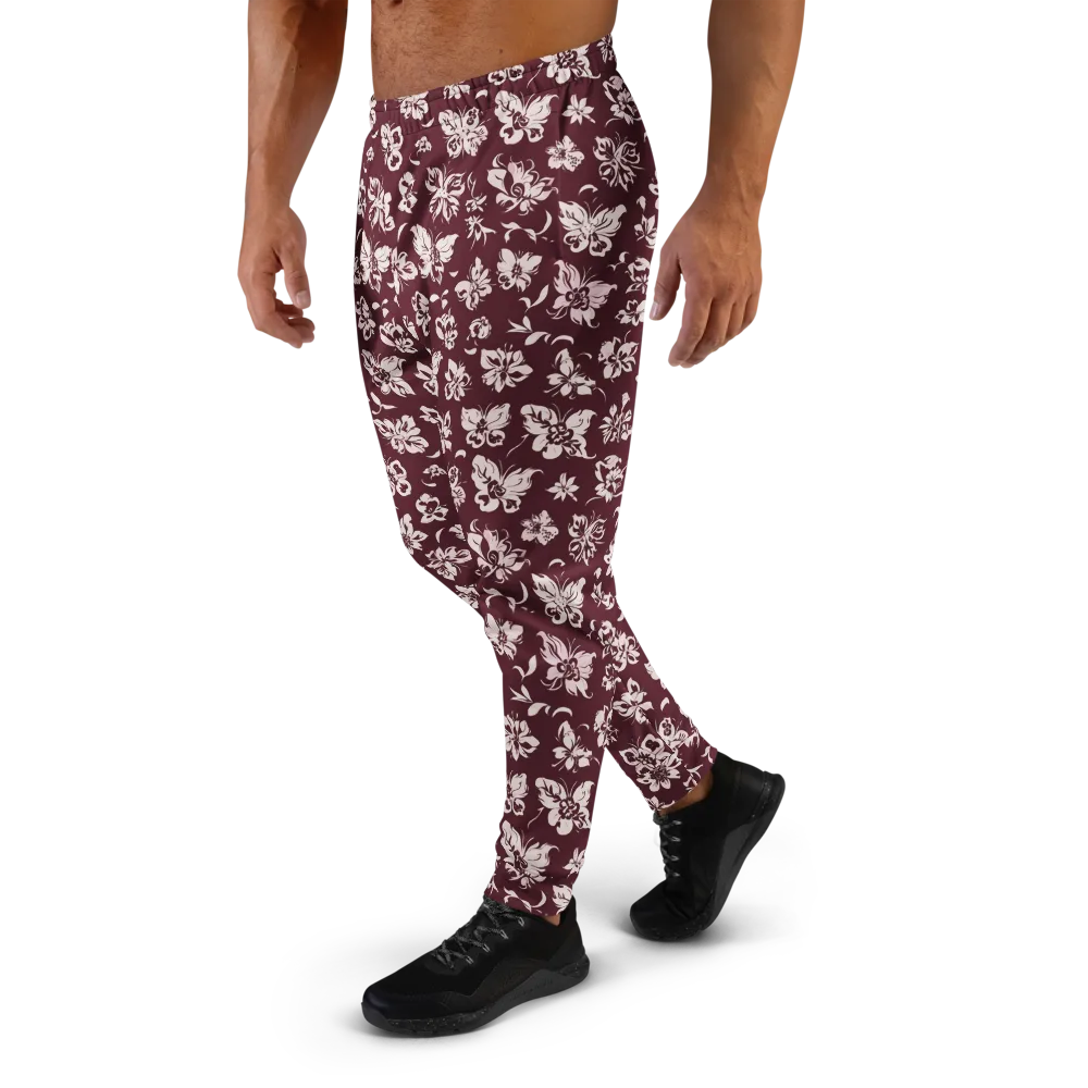 Claret Garden on Men's Joggers — Left