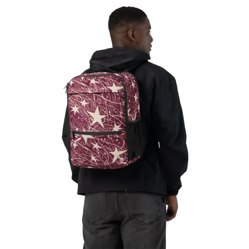 Burgundy Starfall on a Utility Backpack