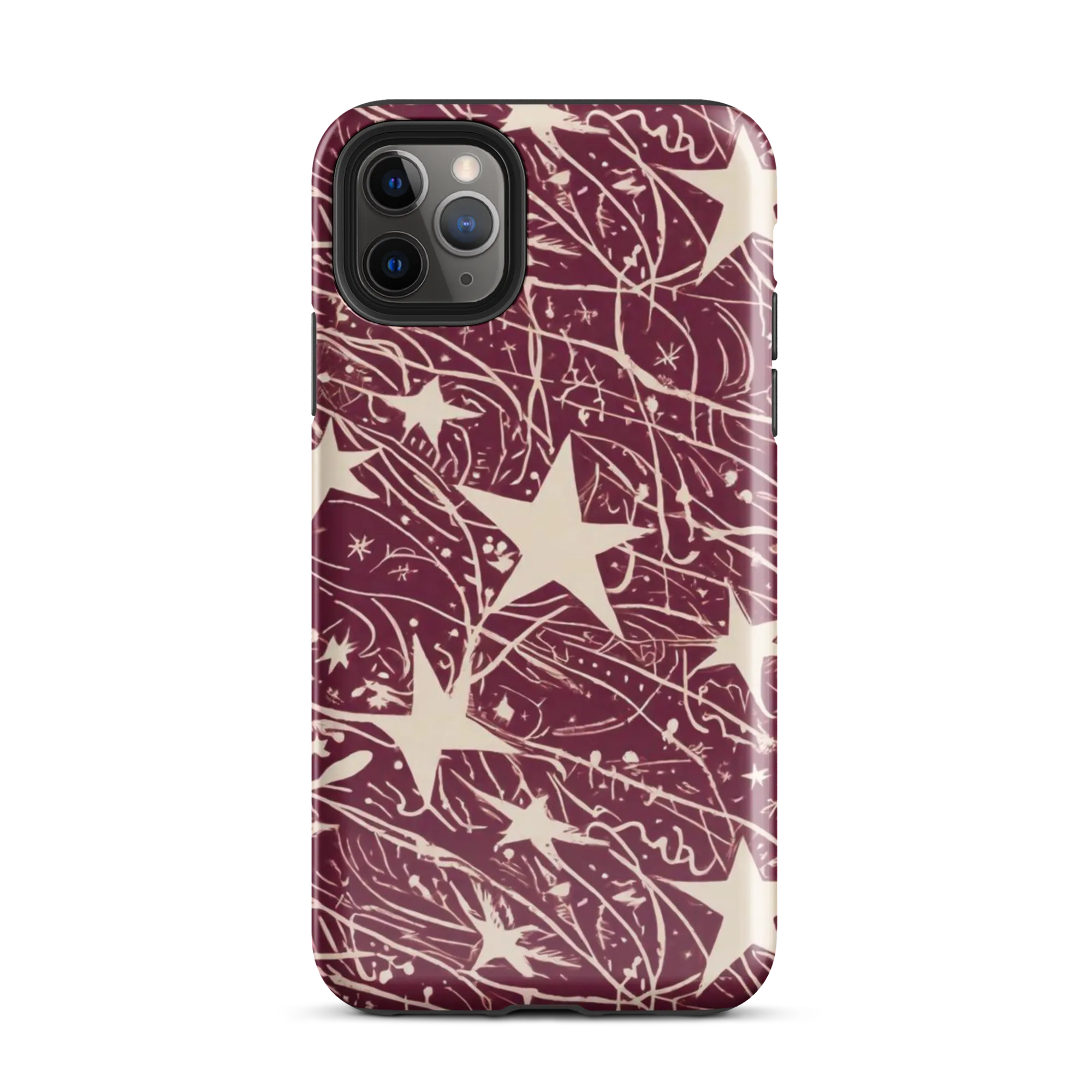 Burgundy Starfall on Tough Case for iPhone® — Front