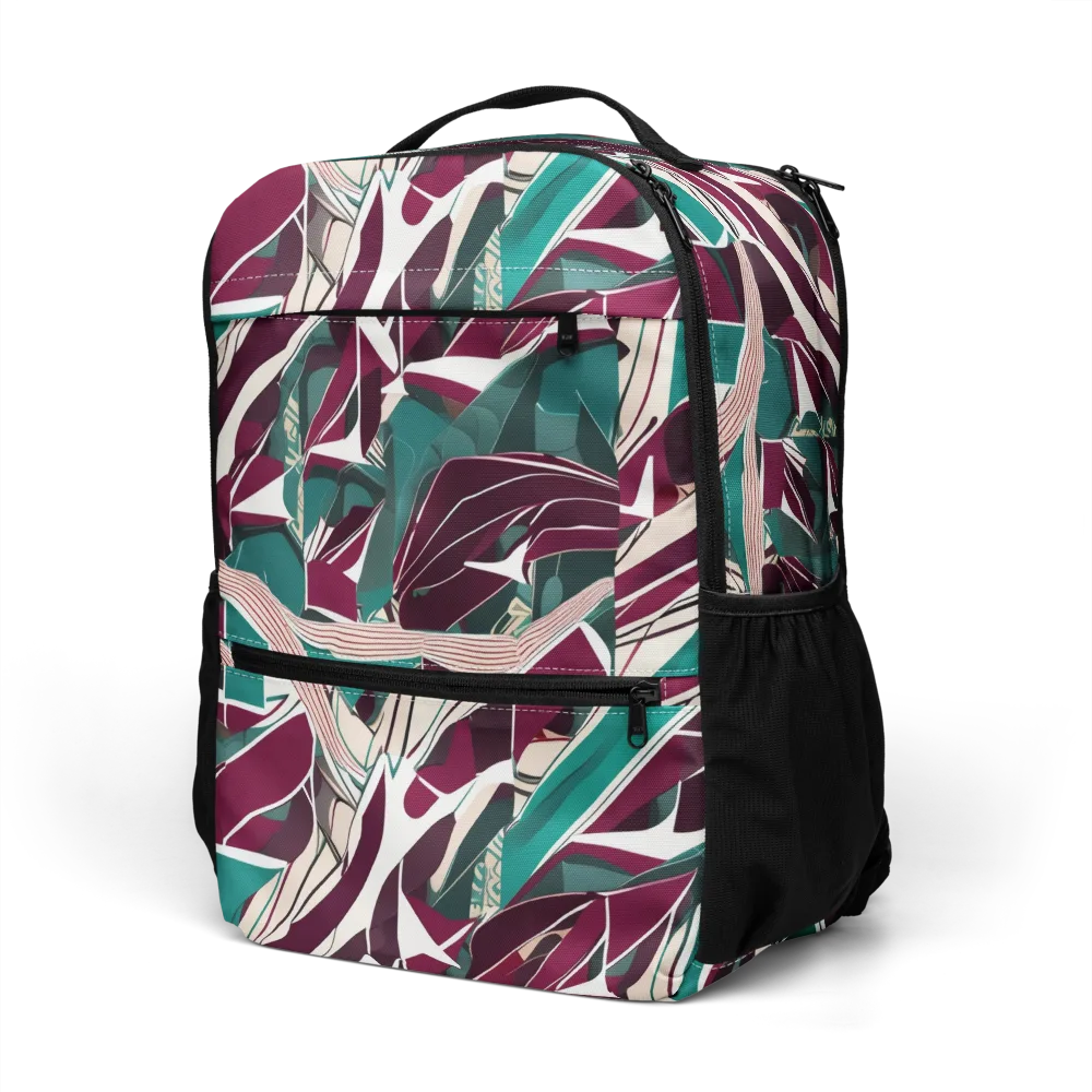 Maroon Momentum on Utility Backpack — Left Front