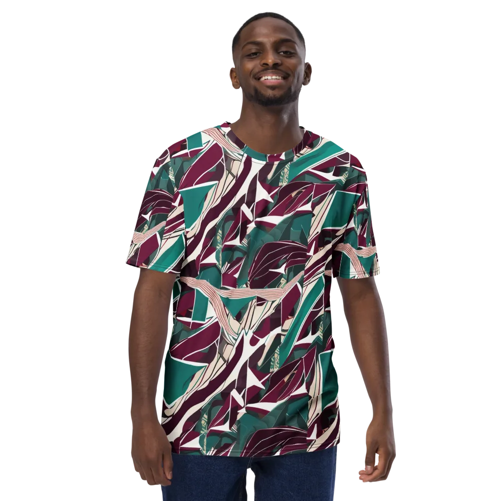 Maroon Momentum on Men's Crew Neck T-Shirt — Front