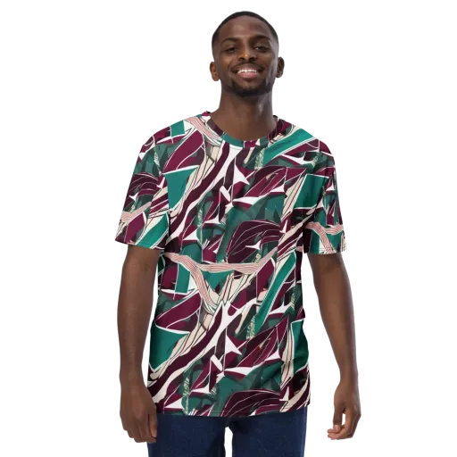 Maroon Momentum on a Men's Crew Neck T-Shirt