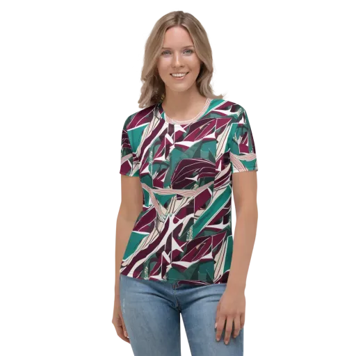 Maroon Momentum on a Women's Crew Neck T-Shirt