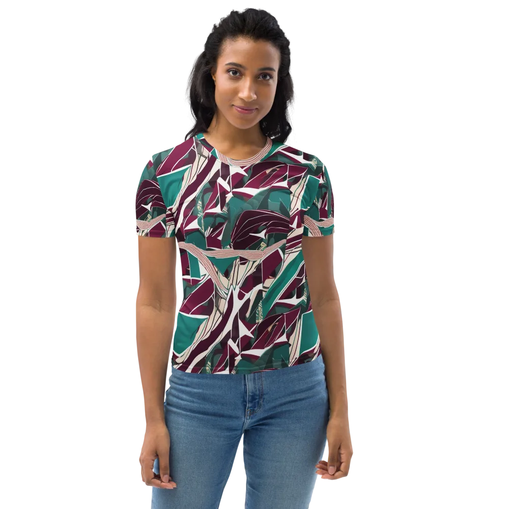 Maroon Momentum on Women's Crew Neck T-Shirt — Front