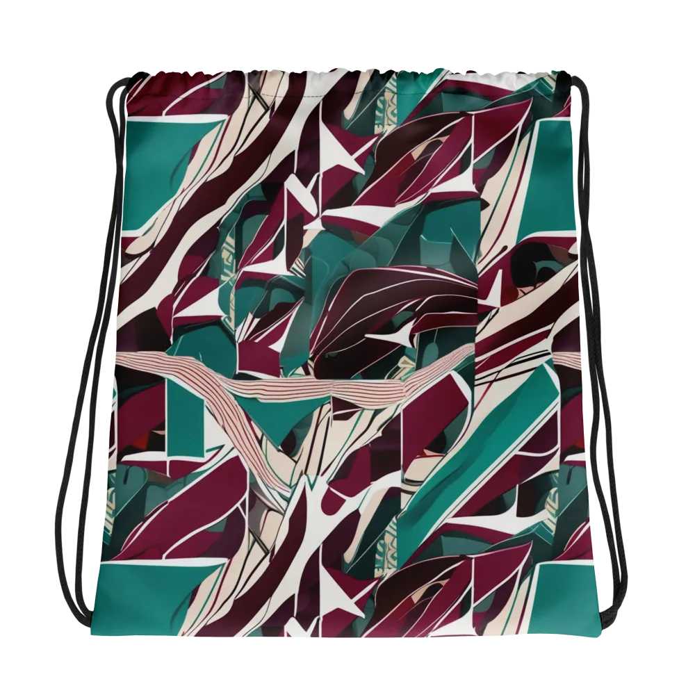 Maroon Momentum on Drawstring Bag — Photo