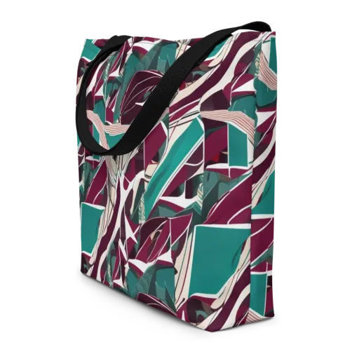 Maroon Momentum on a Large Tote Bag W/ Pocket