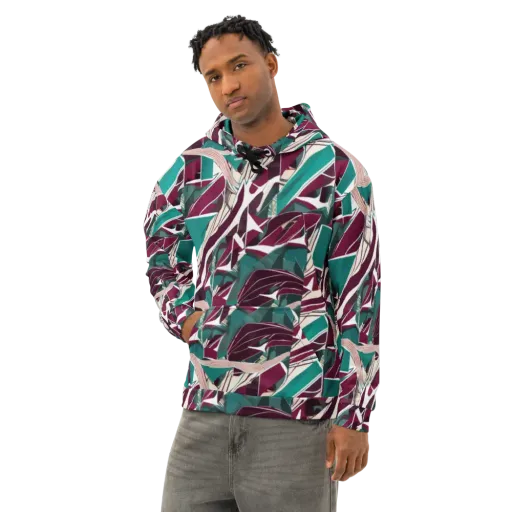 Maroon Momentum on a Cotton Hoodie