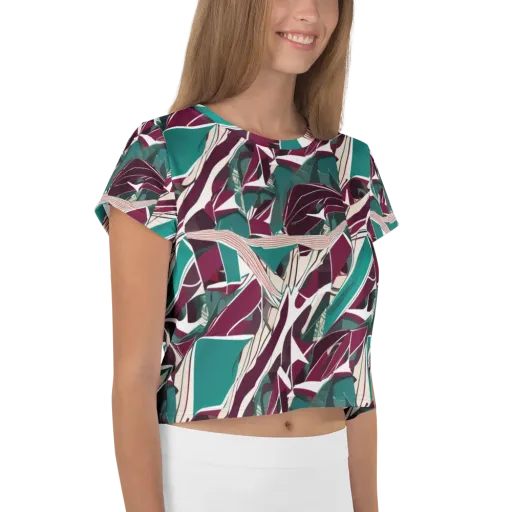 Maroon Momentum on a Crop Tee