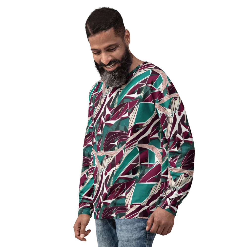 Maroon Momentum on Sweatshirt — Left Front