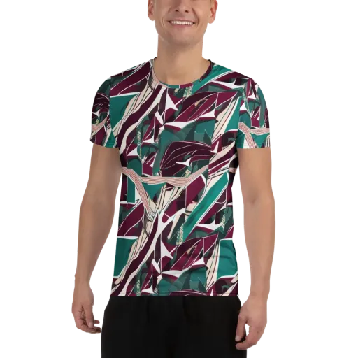 Maroon Momentum on a Men's Athletic T-Shirt
