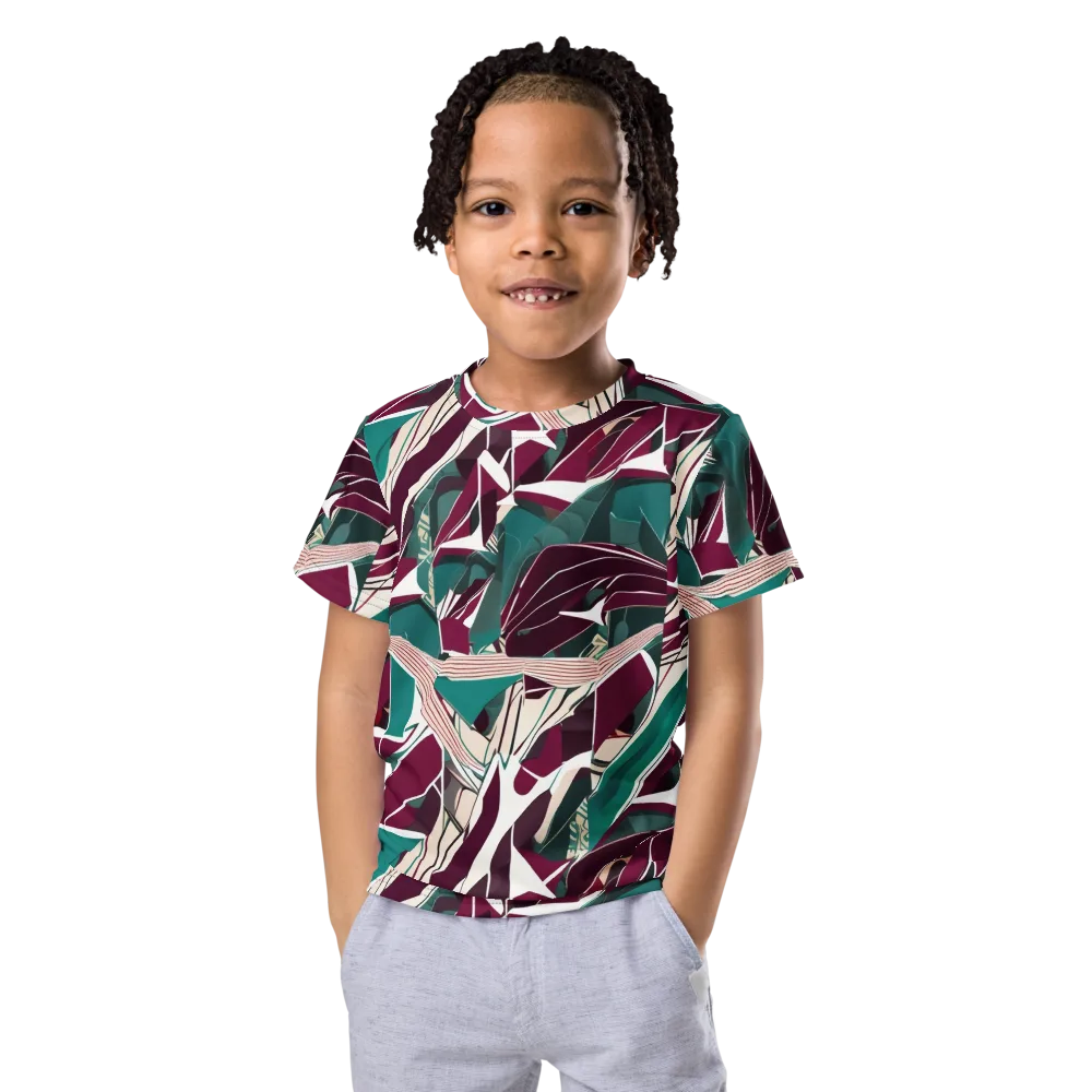 Maroon Momentum on Kids Crew Neck T-Shirt — Front