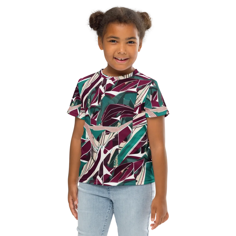Maroon Momentum on Kids Crew Neck T-Shirt — Front