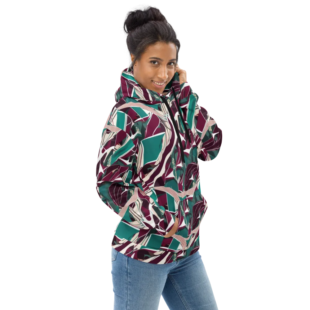 Maroon Momentum on Hoodie — Right