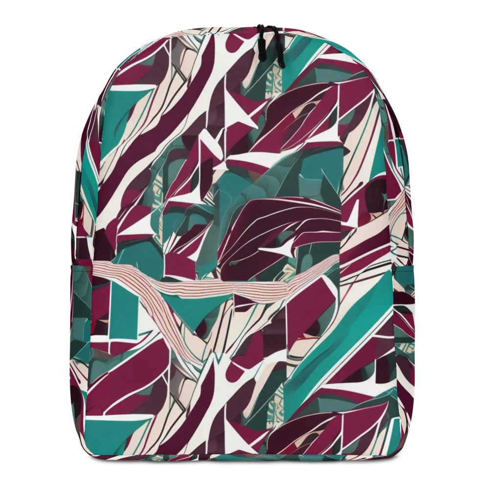 Maroon Momentum on Minimalist Backpack — Front