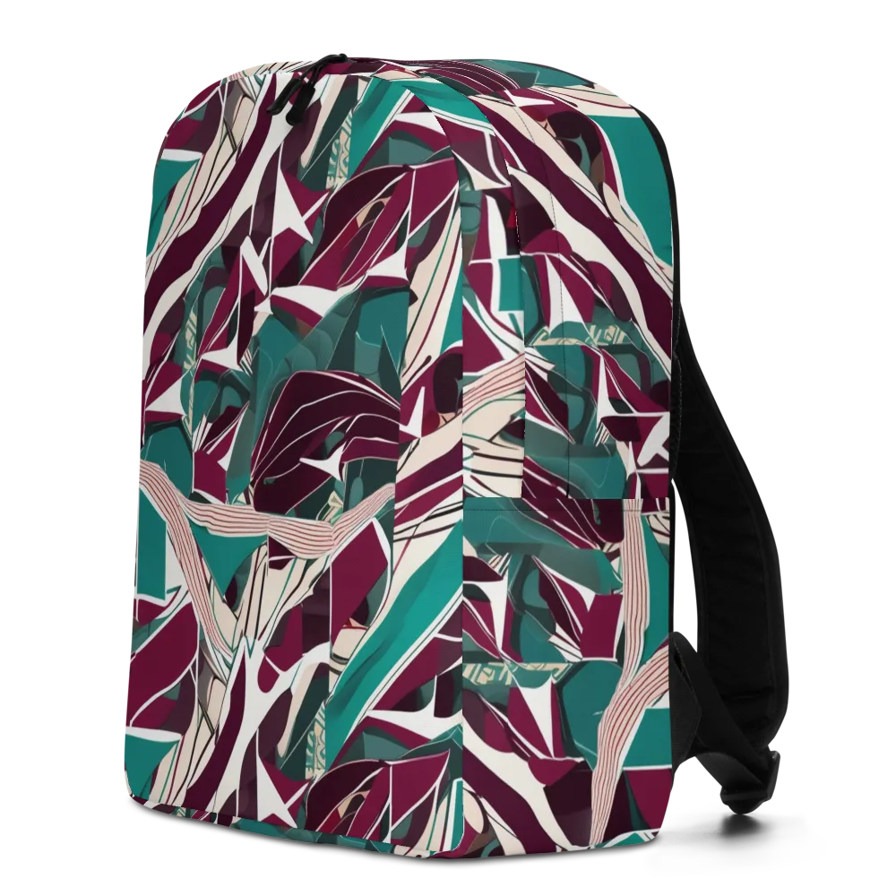 Maroon Momentum on Minimalist Backpack — Left