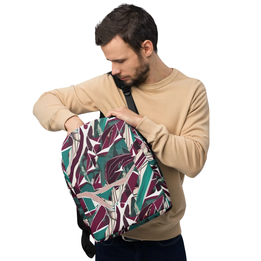 Maroon Momentum on Minimalist Backpack — Front