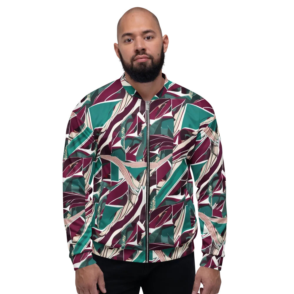 Maroon Momentum on Bomber Jacket — Front