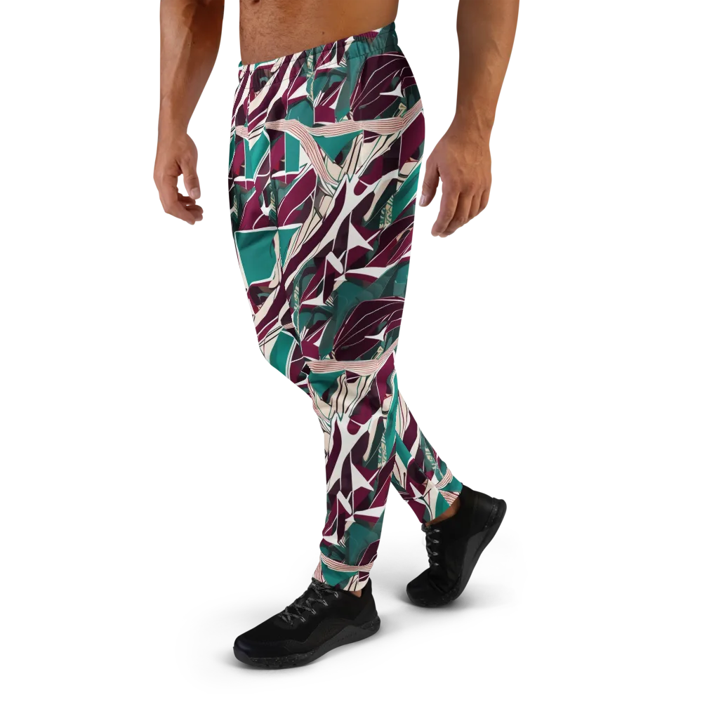Maroon Momentum on Men's Joggers — Left