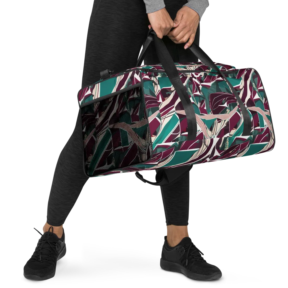 Maroon Momentum on Duffle Bag — Right Front