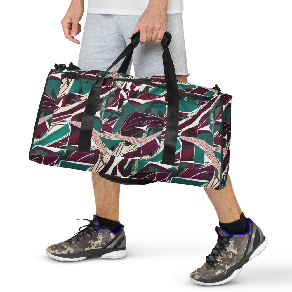 Maroon Momentum on Duffle Bag — Front