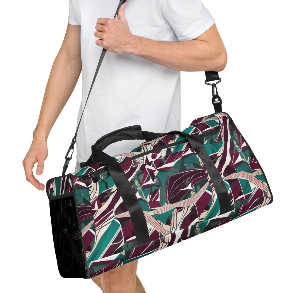Maroon Momentum on Duffle Bag — Right Front