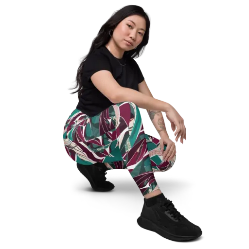 Maroon Momentum on a Leggings with Pockets