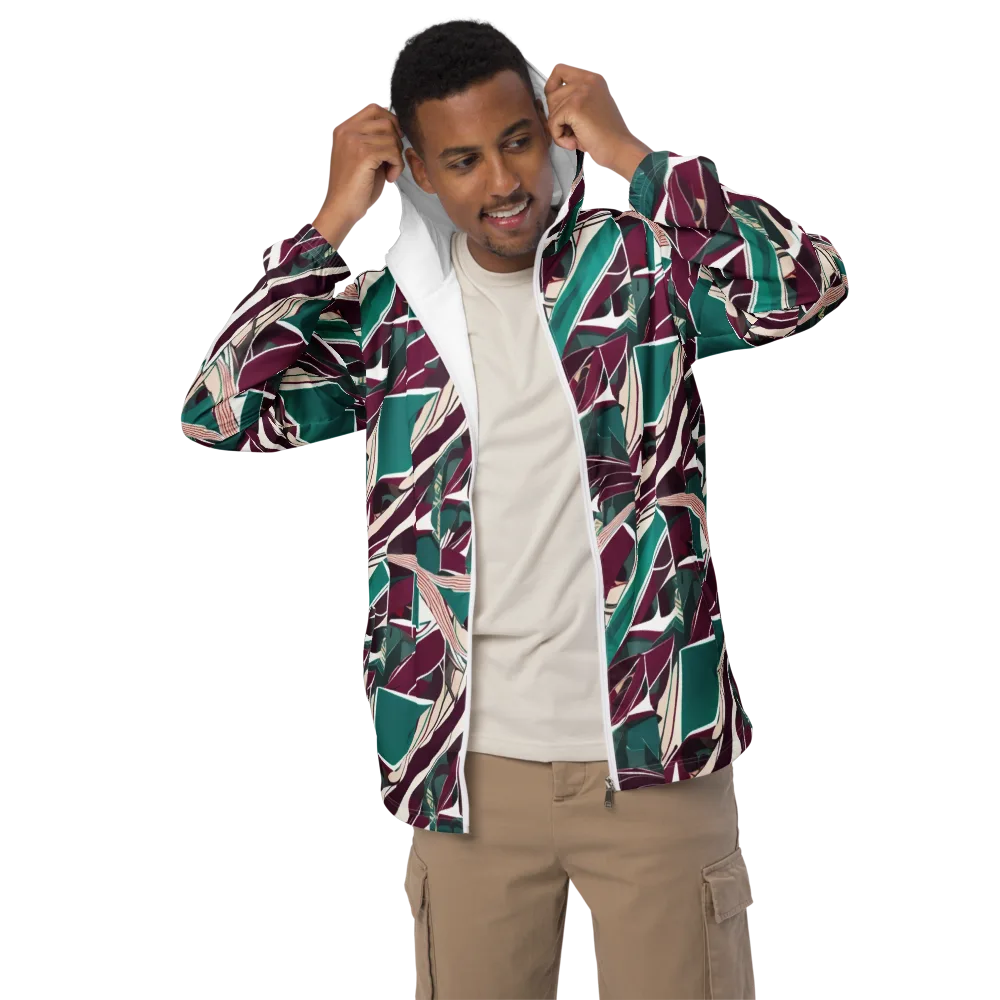 Maroon Momentum on Men's Windbreaker — Front