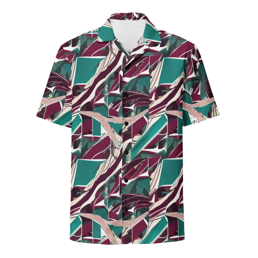 Maroon Momentum on Button Shirt — Front