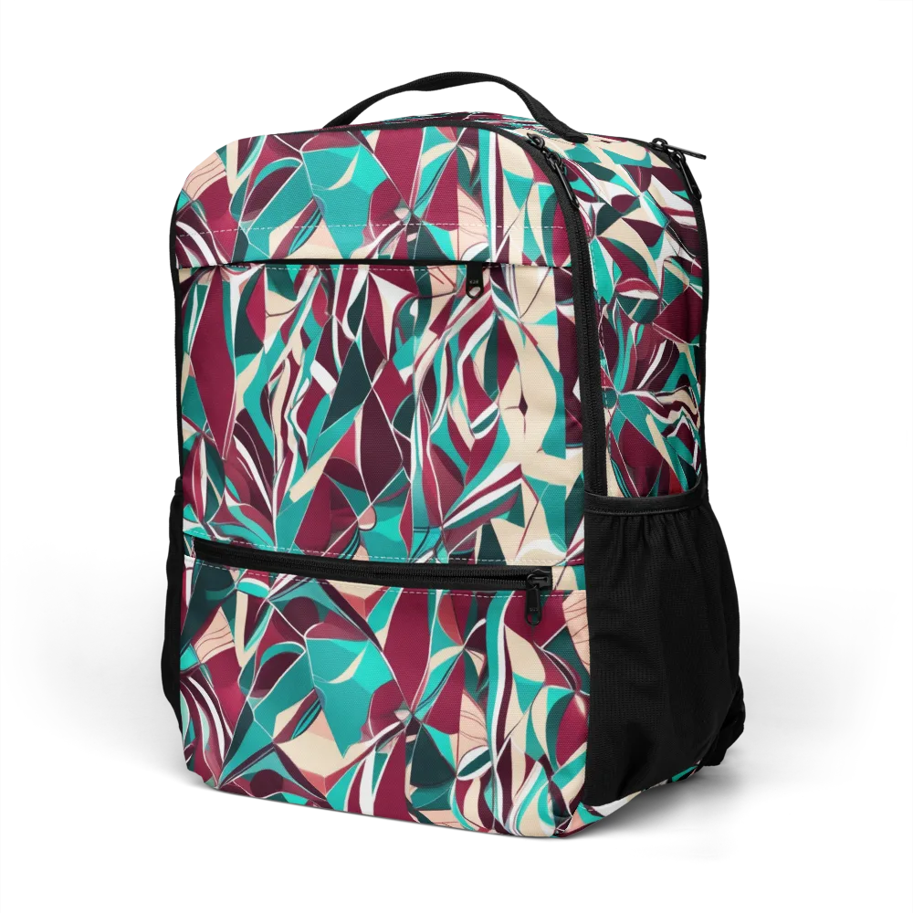 Bordeaux Prism on Utility Backpack — Left Front