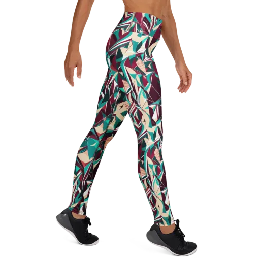 Bordeaux Prism on a Yoga Leggings