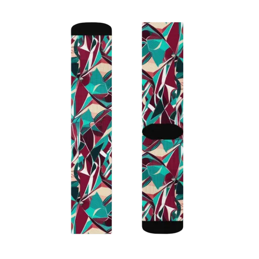 Bordeaux Prism on a Socks