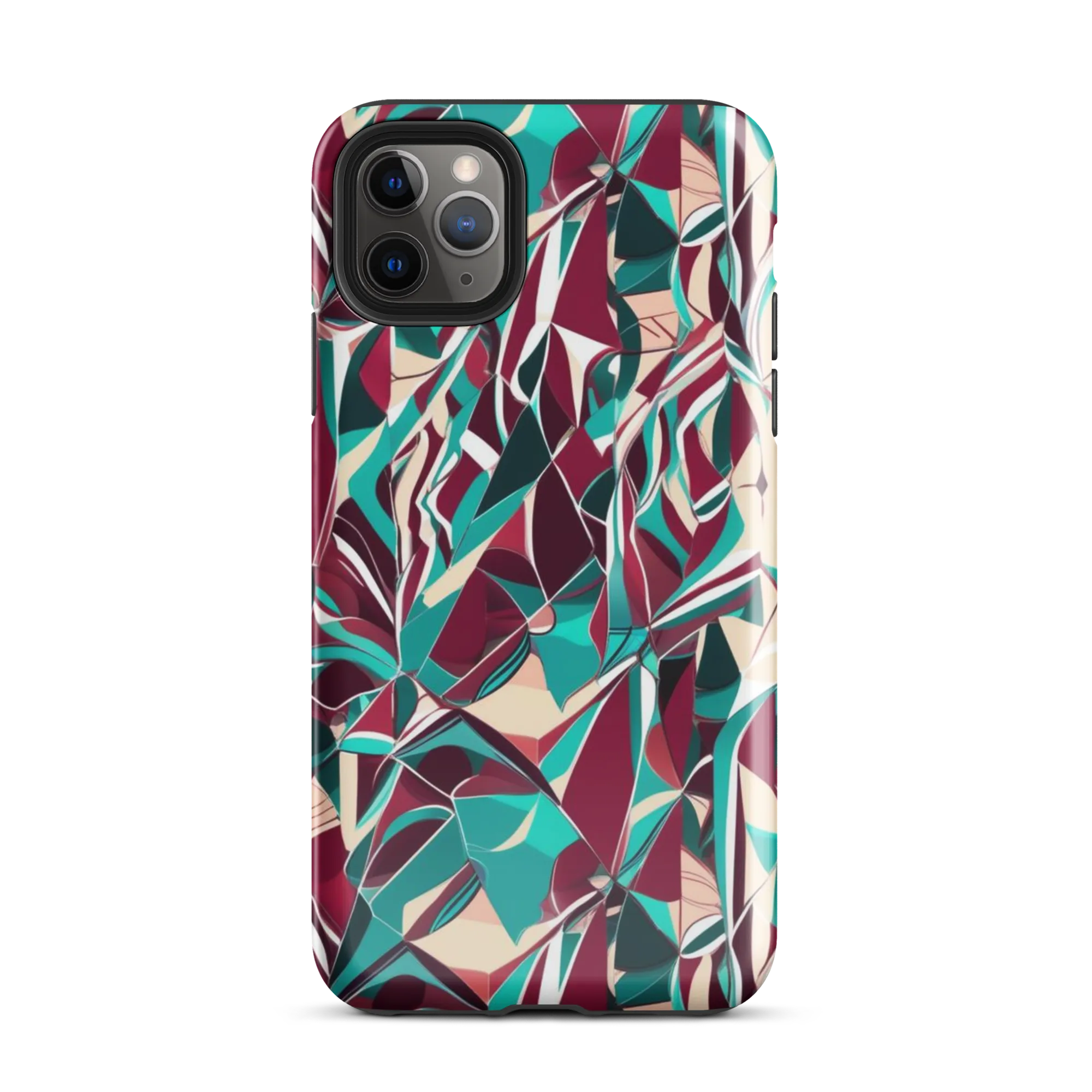 Bordeaux Prism on Tough Case for iPhone® — Front