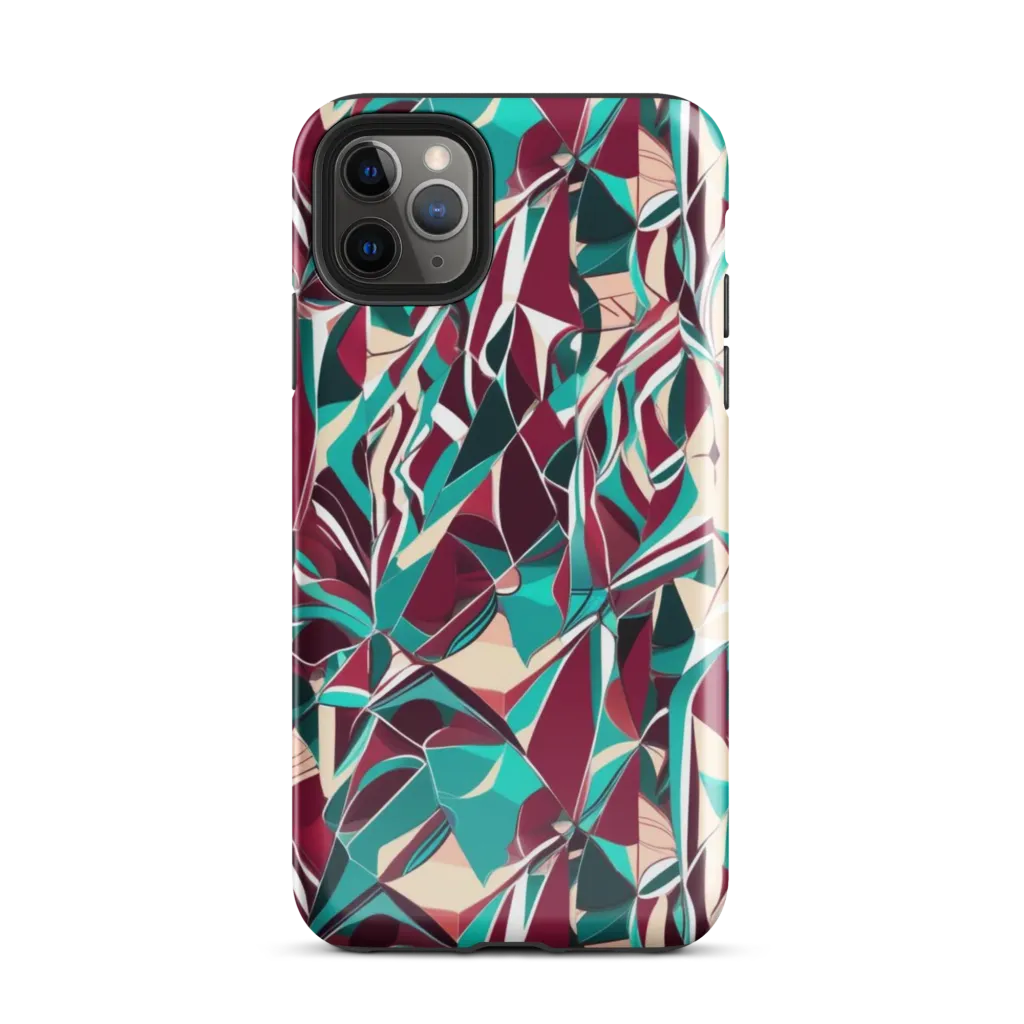 Bordeaux Prism on Tough Case for iPhone® — Front
