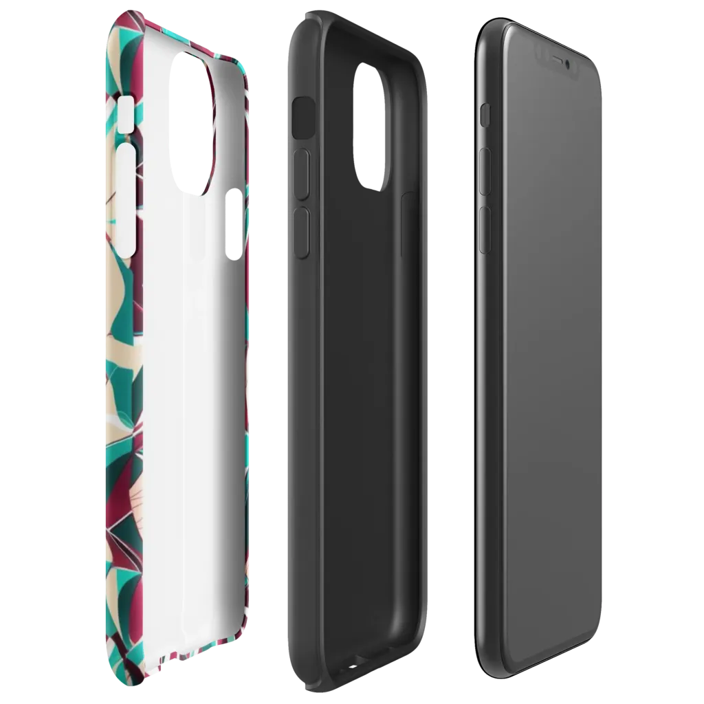 Bordeaux Prism on Tough Case for iPhone® — Right