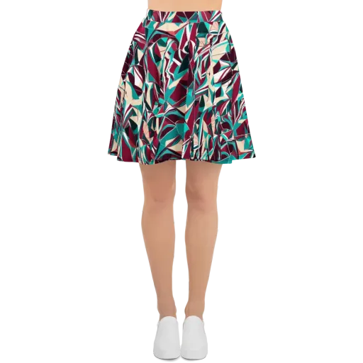 Bordeaux Prism on a Skater Skirt