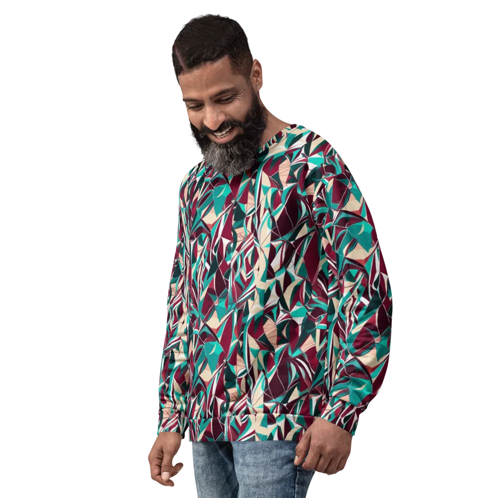 Bordeaux Prism on Sweatshirt — Left Front