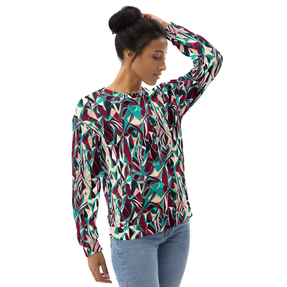 Bordeaux Prism on Sweatshirt — Right Front