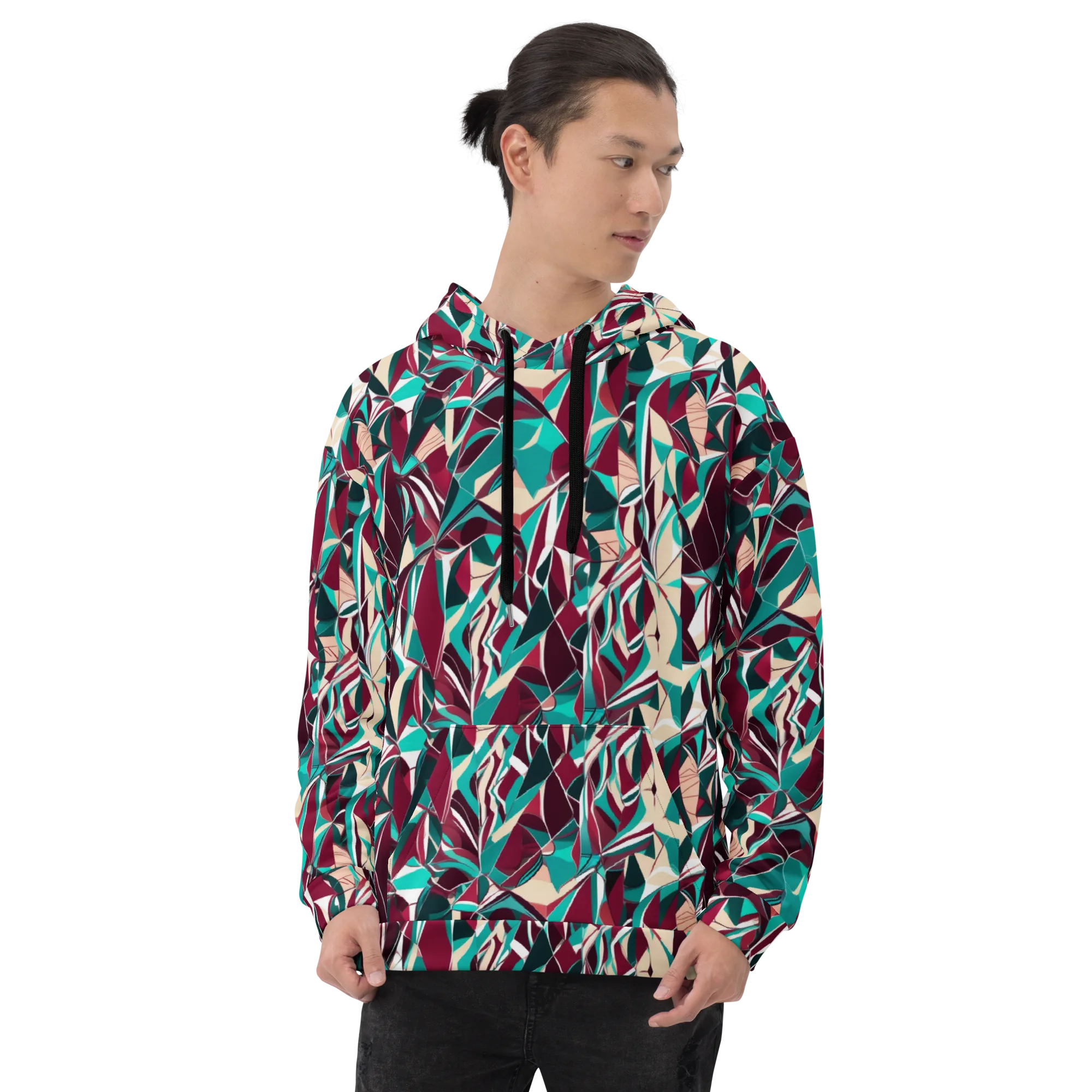 Bordeaux Prism on Hoodie — Front
