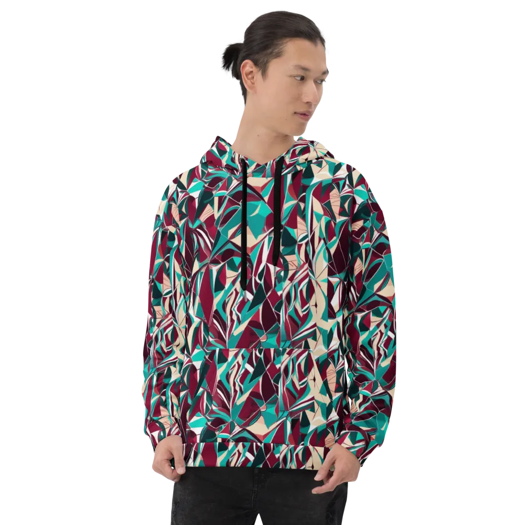 Bordeaux Prism on Hoodie — Front