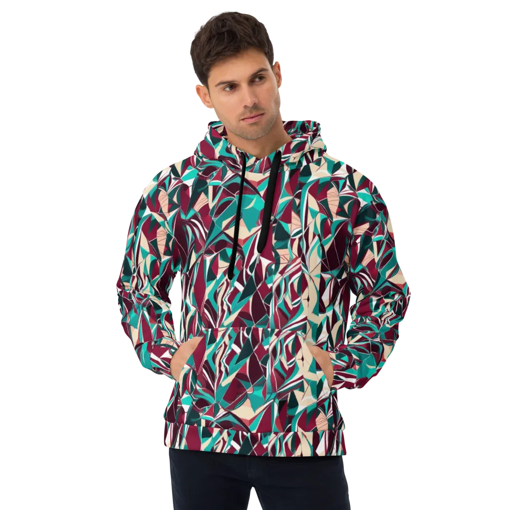 Bordeaux Prism on Hoodie — Front