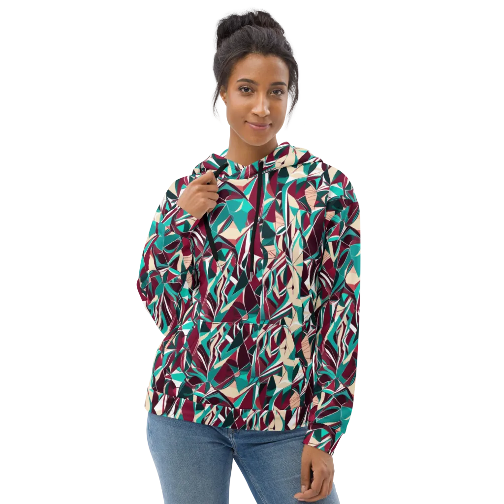 Bordeaux Prism on Hoodie — Front