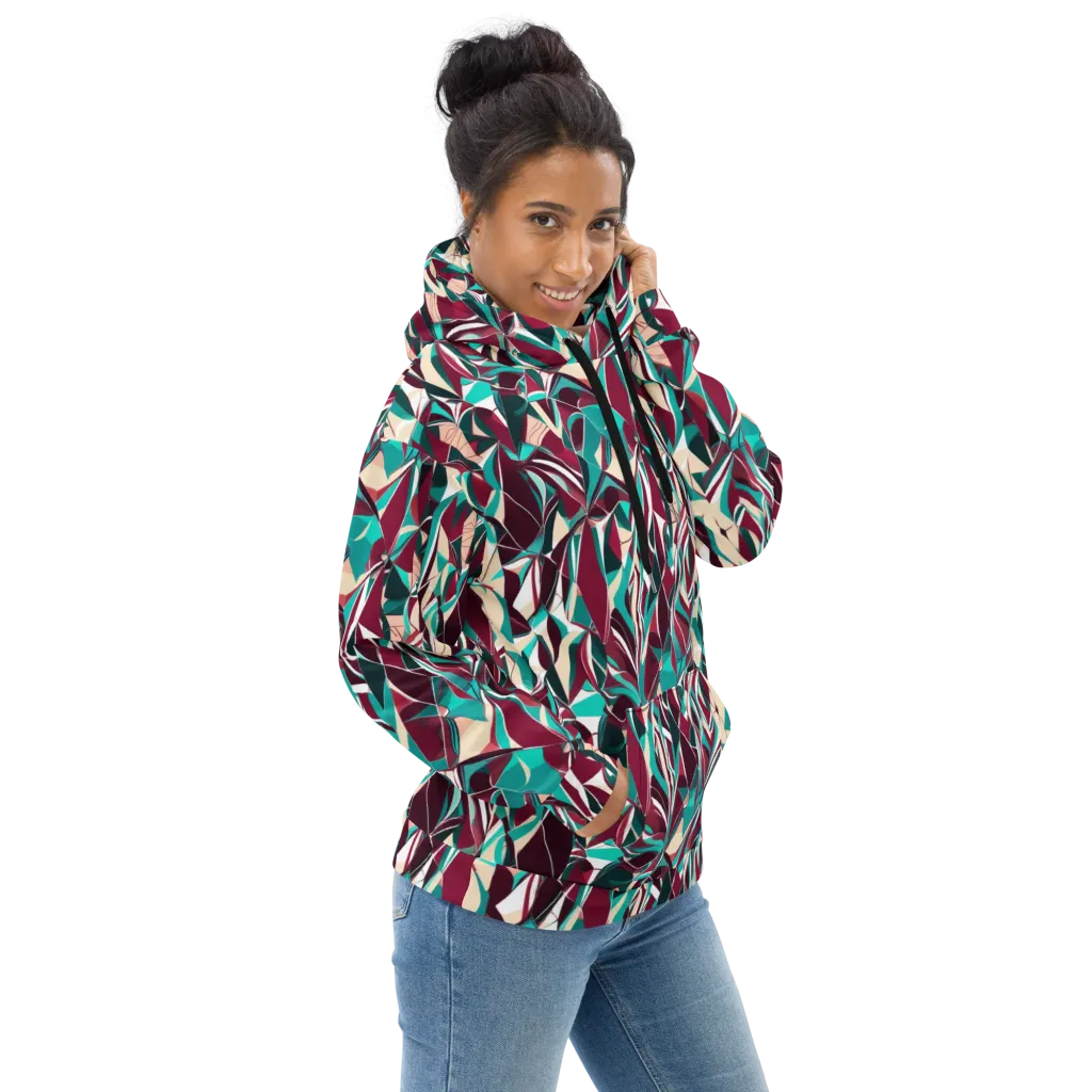 Bordeaux Prism on Hoodie — Right