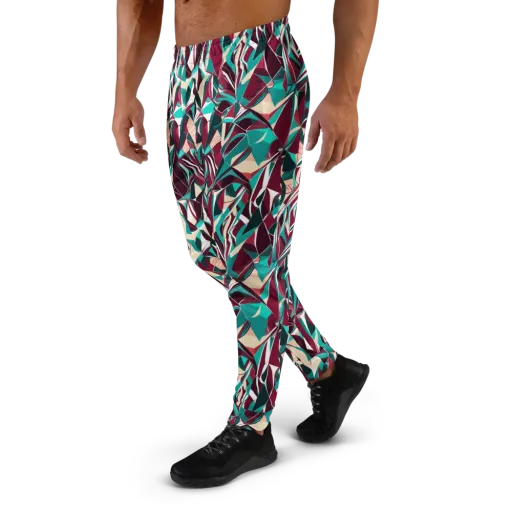 Bordeaux Prism on a Men's Joggers