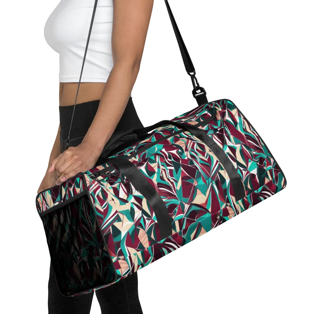 Bordeaux Prism on Duffle Bag — Front