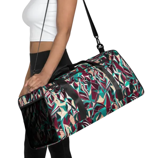 Bordeaux Prism on a Duffle Bag