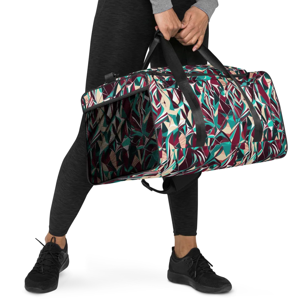 Bordeaux Prism on Duffle Bag — Right Front