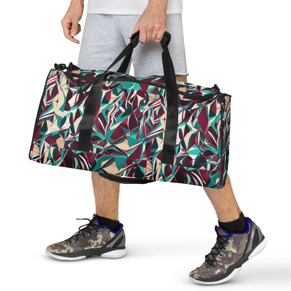Bordeaux Prism on Duffle Bag — Front