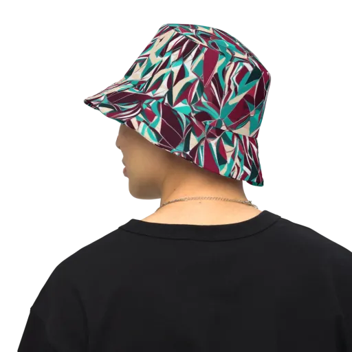 Bordeaux Prism on a Reversible Bucket Hat